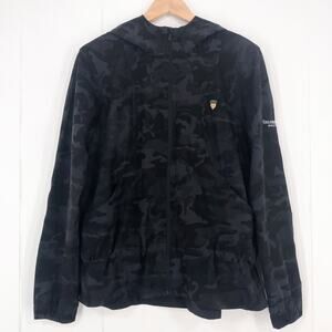 Lululemon Pack It Up Jacket Camo Lightweight Zip Up Size 10 Black Grey W4AVRS